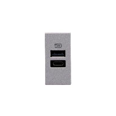 MatixGO - caricatore usb AC 1m grigio product photo Photo 03 3XL