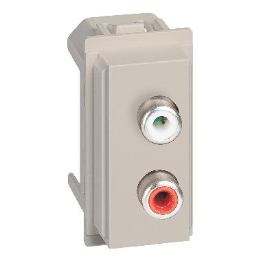 L.NOW - modulo doppio RCA sabbia product photo Photo 01 3XL