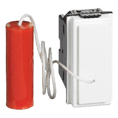 L.NOW - pulsante 1P NO 10A a tirante bianco product photo Photo 02 3XL