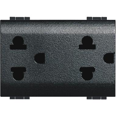 Living int - presa duplex univers 2P+T 16A product photo Photo 02 3XL