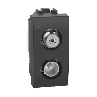 LL - Presa TV-SAT dir. demix 1M nero product photo Photo 01 3XL