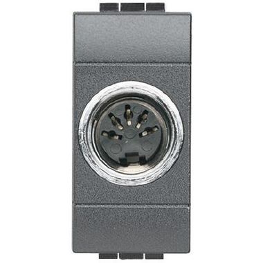 connettore pentapolare normalizzato DIN per Hi-Fi e similari - connessione a saldare - Antracite product photo Photo 02 3XL