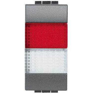 portalampada con spie rosso/trasparente - Antracite product photo Photo 02 3XL