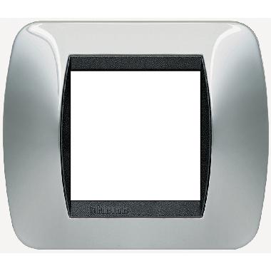 Living int - placca 2 posti cromo lucido product photo Photo 02 3XL