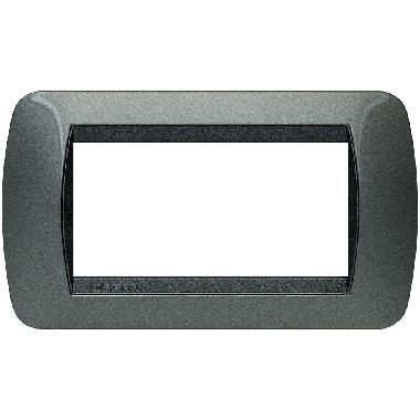 Living int - placca 4 posti acciaio scuro product photo Photo 02 3XL