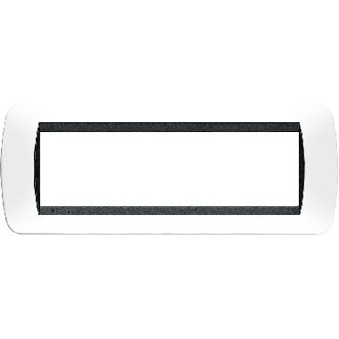 Living int.- placca 7P plastica bianco s. product photo Photo 01 3XL