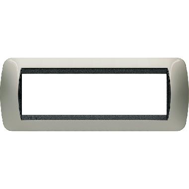 Living int - placca 7 posti titanio chiaro product photo Photo 02 3XL