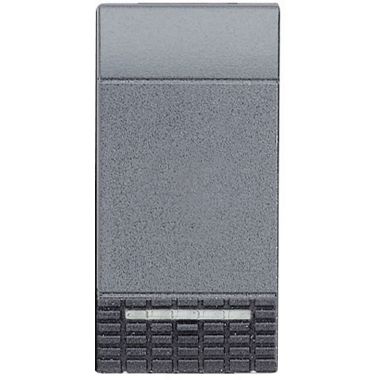 Copritasto con lente illuminabile - per pulsante 1 modulo - antracite product photo Photo 01 3XL