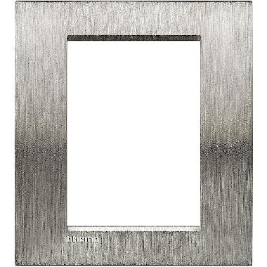 LL - placca 3+3P acciaio spazzolato product photo Photo 01 3XL
