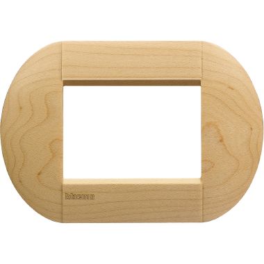 placca tonda 3 moduli -  acero product photo Photo 01 3XL