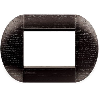 placca tonda 3 moduli -  rovere scuro product photo Photo 01 3XL