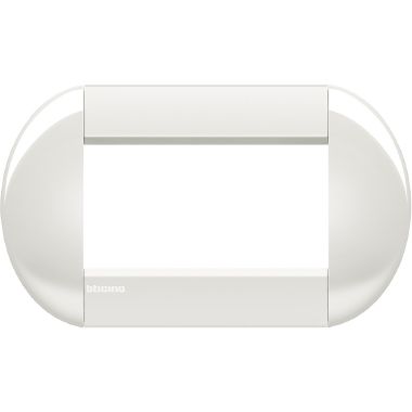 placca tonda 4 moduli -  bianca product photo Photo 01 3XL