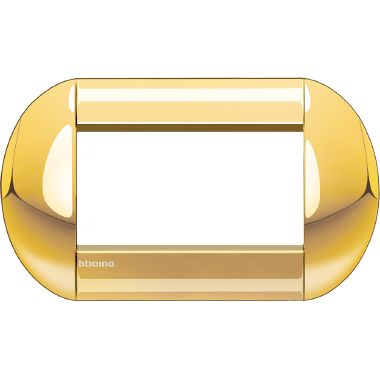 placca tonda 4 moduli -  oro product photo Photo 01 3XL