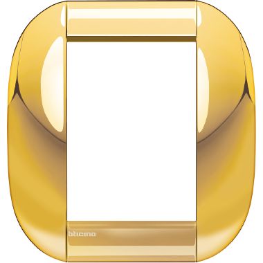 placca tonda 3+3 moduli -  oro product photo Photo 01 3XL
