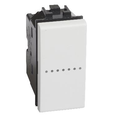 LL - pulsante ax 1P NO 10A 1m bianco product photo Photo 02 3XL