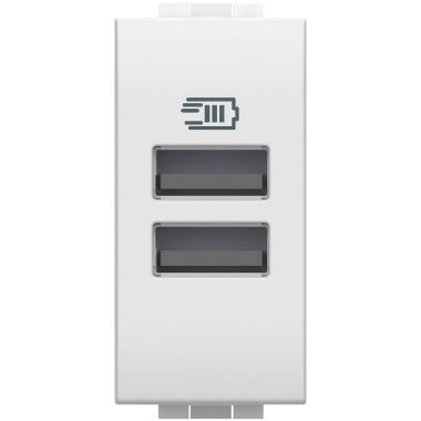 LL - Caricatore USB tipo A+A 1m bianco product photo Photo 01 3XL