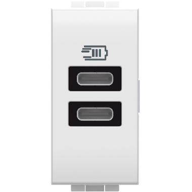 LL - Caricatore USB tipo C+C 1m bianco product photo Photo 01 3XL