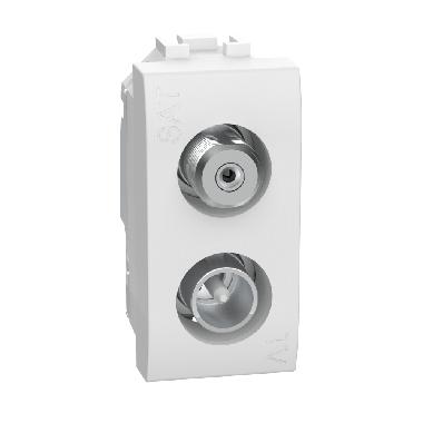 LL - Presa TV-SAT dir. demix 1M bianco product photo Photo 01 3XL