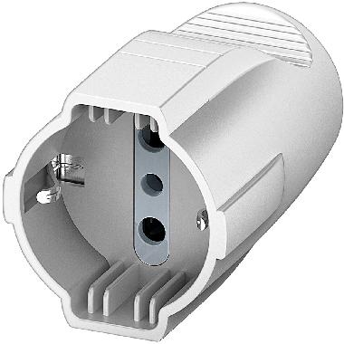 Presa volante tipo P30 2P+T bianca product photo Photo 02 3XL