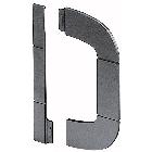 Interlink - raccordo muro 120x60 grigio product photo