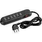 SLIM6-pr.6x10/16A 1,5m int.salvaful grigio product photo