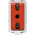 Magic - presa bipasso 2P+T 10/16A rossa product photo