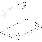 mas HDX - piastra ad ''L'' affiancamento product photo