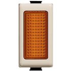 portalampada colore avorio con diffusore arancio per lampade 24V 3W a siluro tipo S6x30 product photo