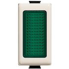 portalampada colore avorio con diffusore verde per lampade 24V 3W a siluro tipo S6x30 product photo