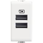 MATIX - Caricatore USB tipo A+A 1m bianco product photo