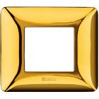 placca 2 moduli - colore oro lucido product photo