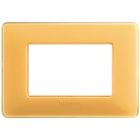 placca 3 moduli - colore ambra product photo