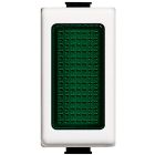 portalampada colore bianco con diffusore verde per lampade 24V 3W a siluro tipo S6x30 product photo
