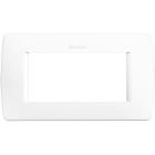 placca 4 moduli - in resina - colore bianco product photo
