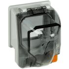 Adattatore IP66 per l'installazione di prese standard tedesche, 2 prese 10A, 2 bipasso 10/16A product photo