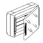 Centralino da parete IP40 18 moduli product photo