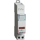 Btdin - singola LED rossa 12/48V AC/DC product photo