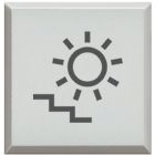 copritasto con simbolo 'luce scale' per pulsante luminoso - bianco product photo