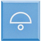 copritasto con simbolo 'campanello' per pulsante luminoso - azzurro product photo