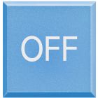 copritasto con simbolo 'OFF' per pulsante luminoso - azzurro product photo