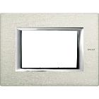 Axolute - placca 3P alluminio spazzolato product photo