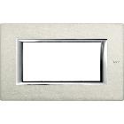 Axolute - placca 4P alluminio spazzolato product photo