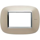 placca ellittica 3 moduli  - titanio tech product photo