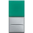 pulsante assiale con diffusore verde - NO 10A 230 Vac - tech product photo