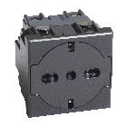 Axolute - presa std ted/ita flat antracite product photo