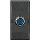 presa TV tipo F - impedenza 75 ohm - aggancio a vite -  antracite product photo