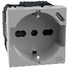 MatixGo - presa ita P40+USB 18W tipoC grig product photo