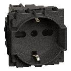 L.NOW - presa UNEL e bipasso 10/16A nera product photo