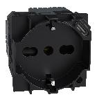 L.NOW - presa ita P40+USB 18W tipoC nero product photo