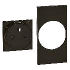 L.NOW - cover presa FR/BE FLAT 2M nera product photo